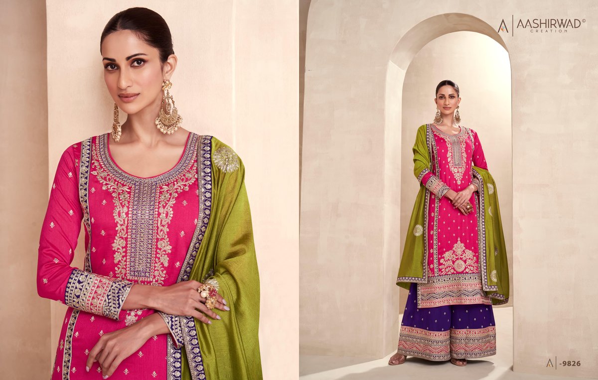 AASHIRWAD CREATION RAYANA 9824 TO 9827 3