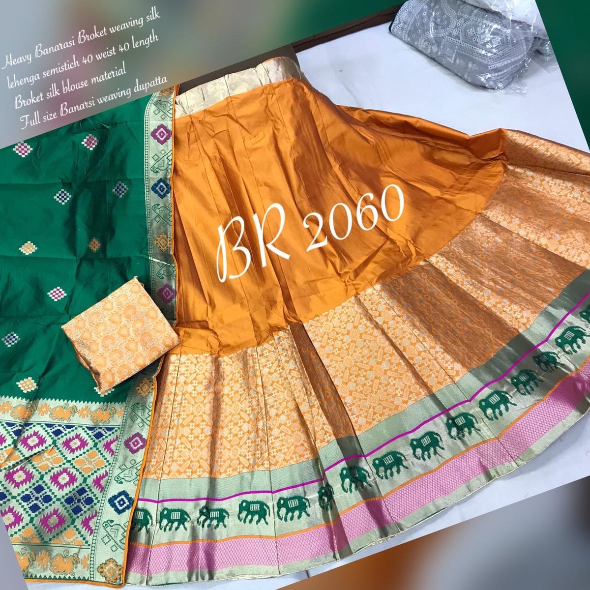BR Lehenga Banarasi Weaving BR-2060 Colors 3
