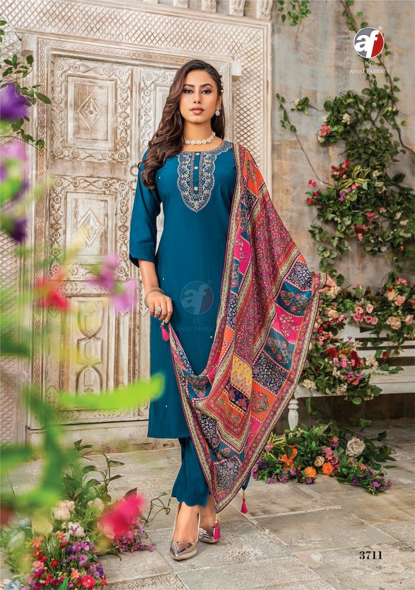 ANJU FABRIC SHARARAT VOL-6 3711 TO 3713 1
