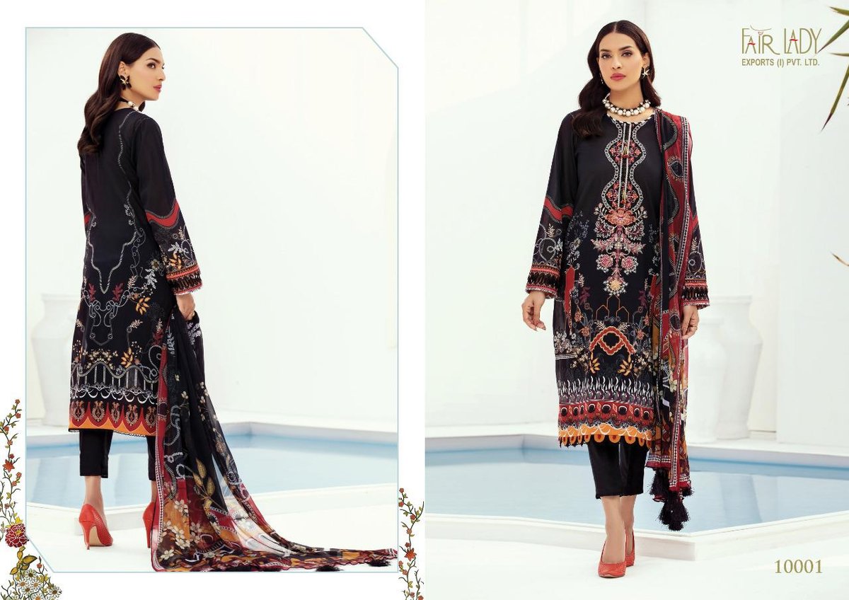 Fair Lady Farasha Lawn 10001-10007 Series 1
