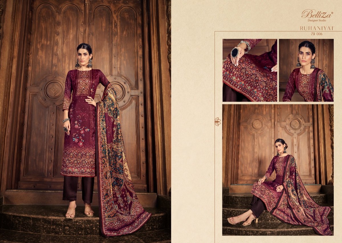 Belliza Designer Ruhaniyat 751-001 to 751-008 Series 6