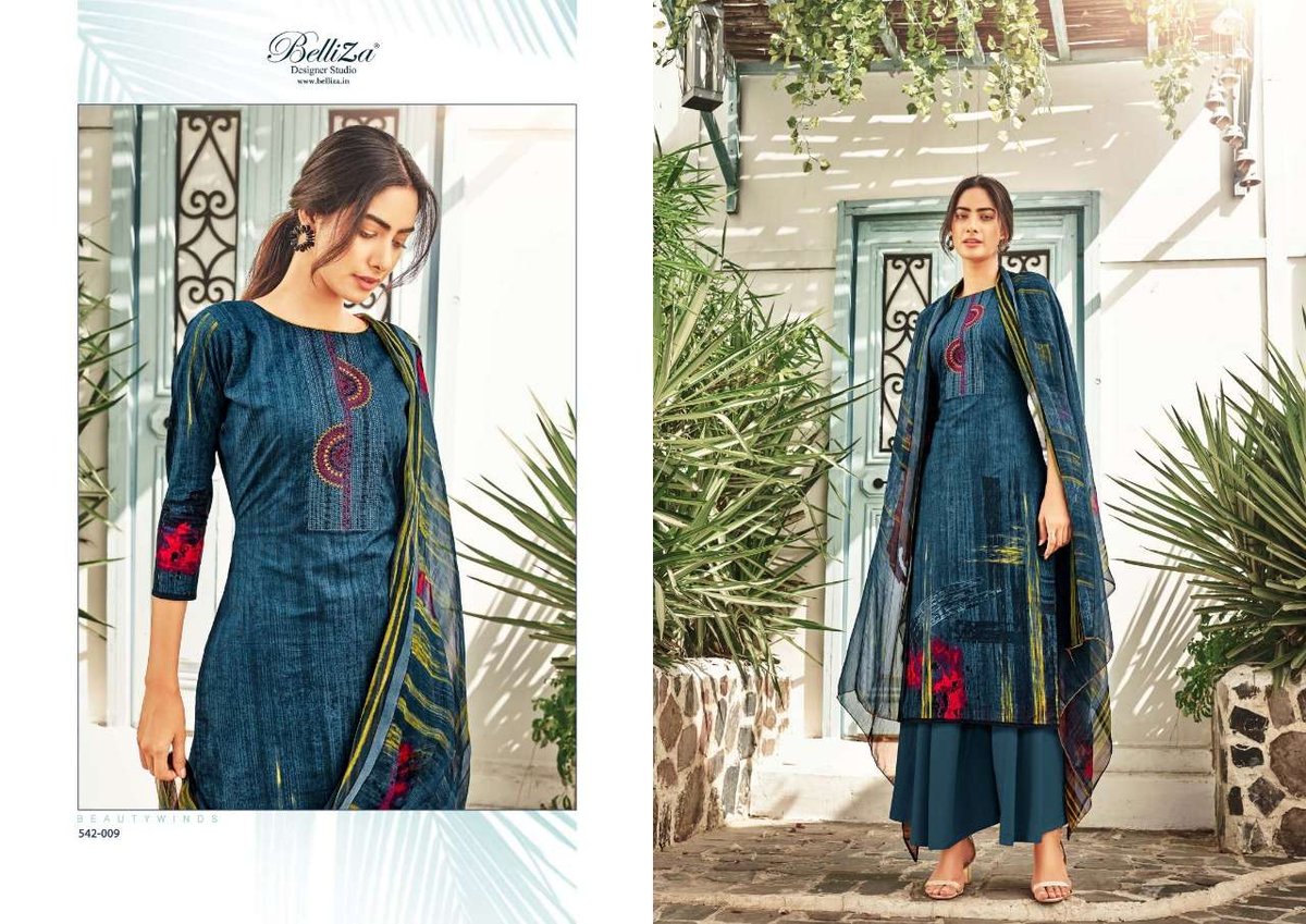 Belliza Designer Heeriye 542-001 To 542-010 Series 9