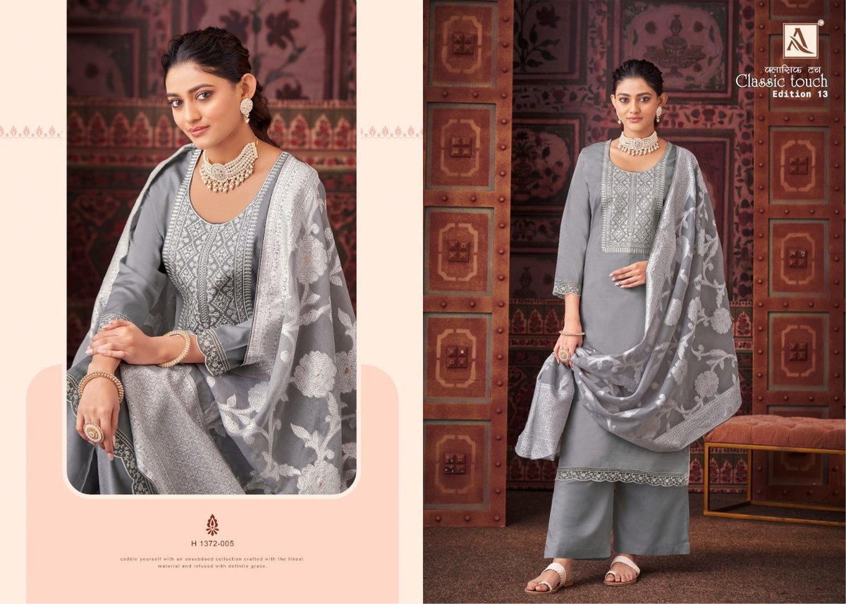 Alok Suit Classic Touch Edition Vol-13 1372-001 to 1372-006 Series 5