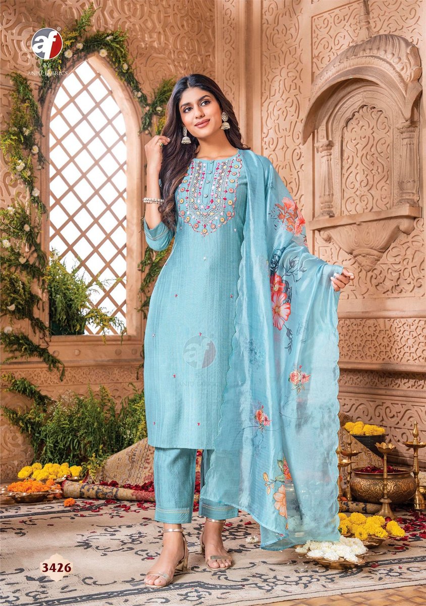 Anju Fabrics Real Touch Vol 3 3421 To 3426 Series 6