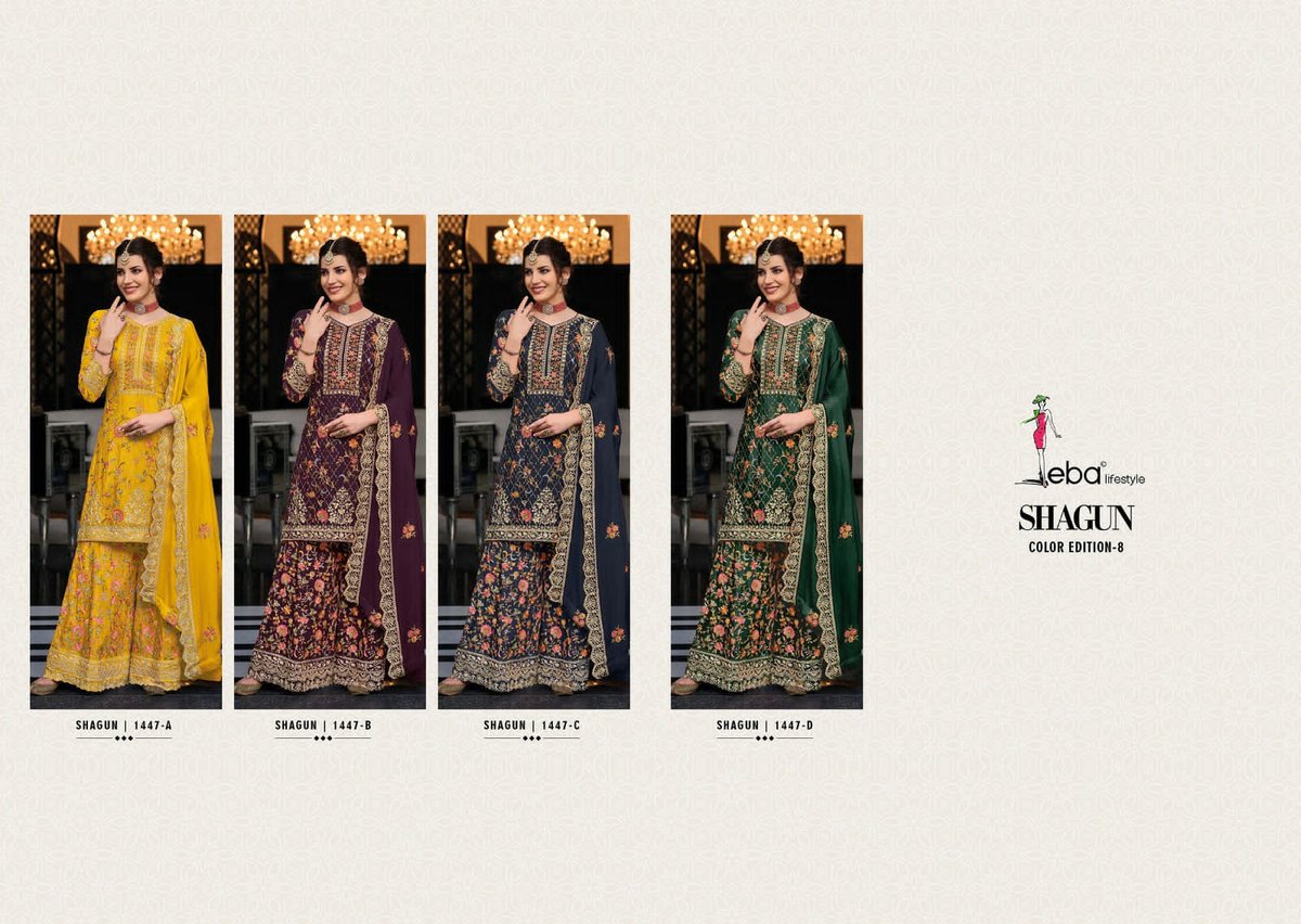 Eba Lifestyle Shagun Colour Edition Vol-8 1447 Colors 5