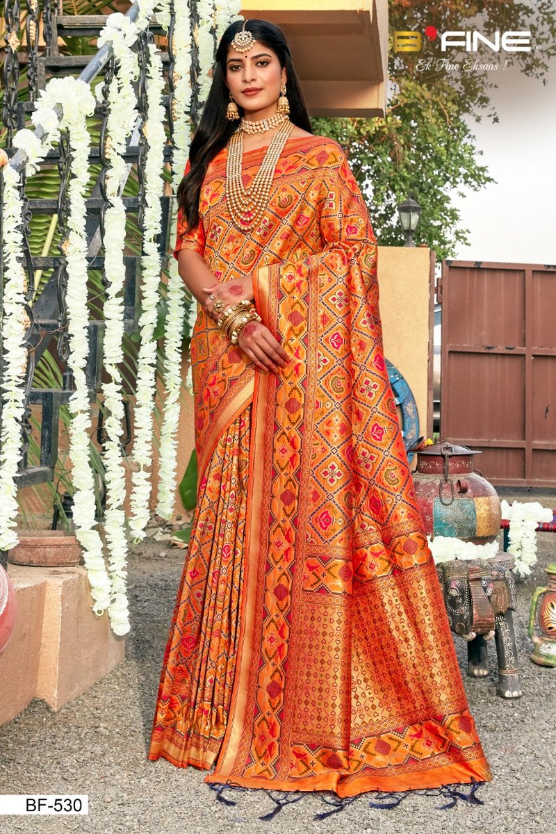 B Fine Saree Patola BF-524 to BF-535 Series 7