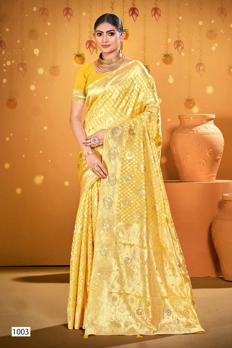 SAROJ SAREE SPARKLE SAROSKI-3 1001 TO 1006 3