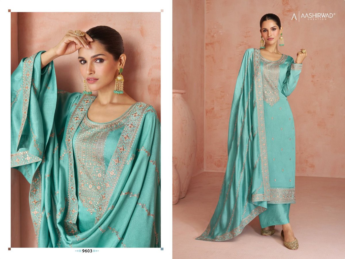 Aashirwad Creation Gulkand Coco 9602-9606 Series 2