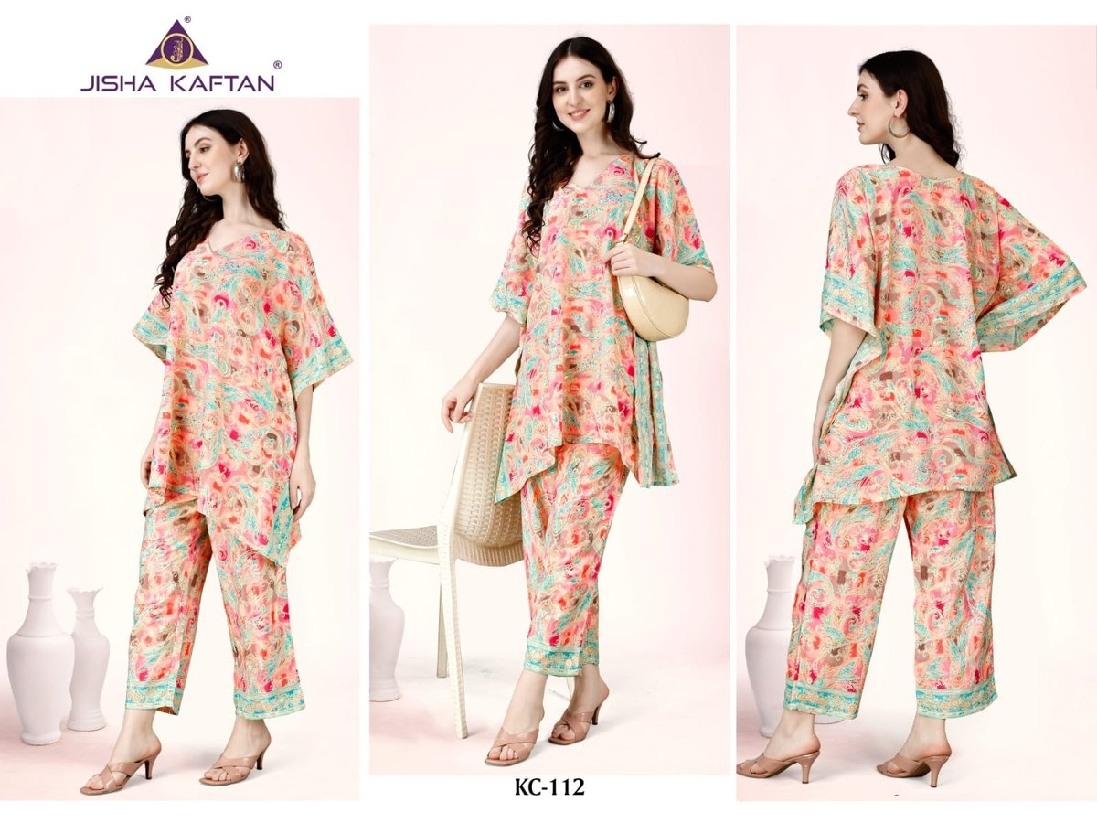 JISHA KAFTAN KAFTAN CO-ORD SETS VOL-2 KC-109 TO KC-116 4