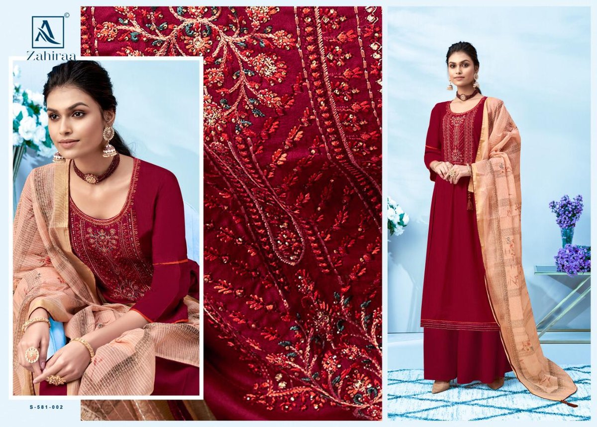 Alok Suits Zahiraa 581-001 to 581-008 Series 2