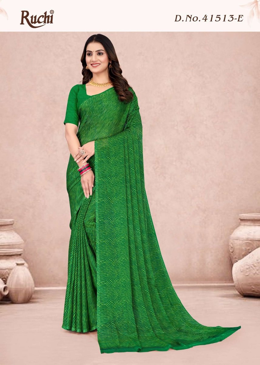 RUCHI STAR CHIFFON LEHRIYA VOL-13 41513A TO 41513F 5