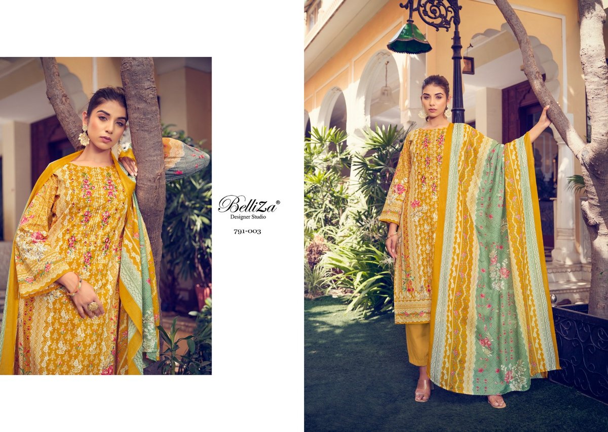 Belliza Designer Naira Vol-7 791-001 to 791-010 Series 3