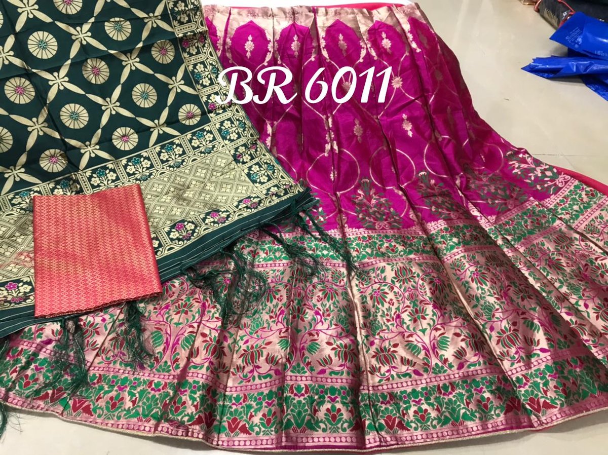 BR Heavy Golden Designer Lehenga BR-6011 Colors 9