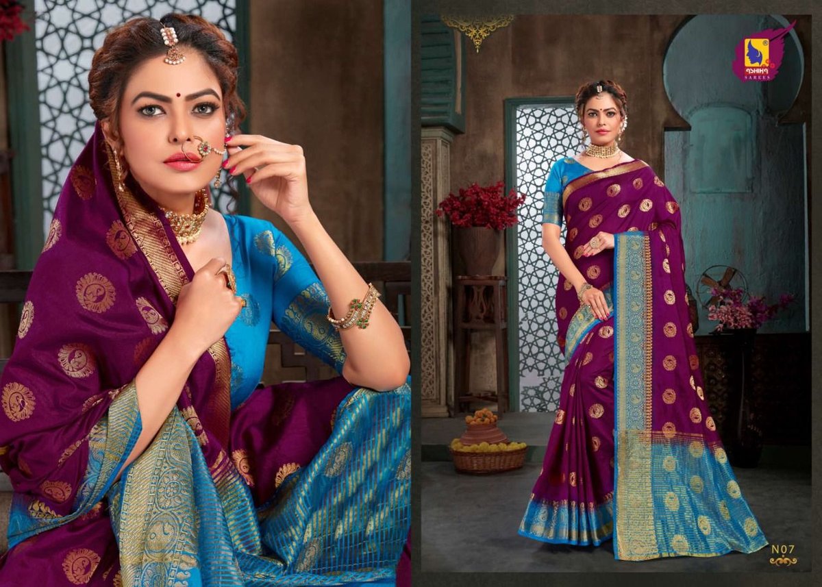 Ashika Saree Navratna N-01 to N-08 Series 7