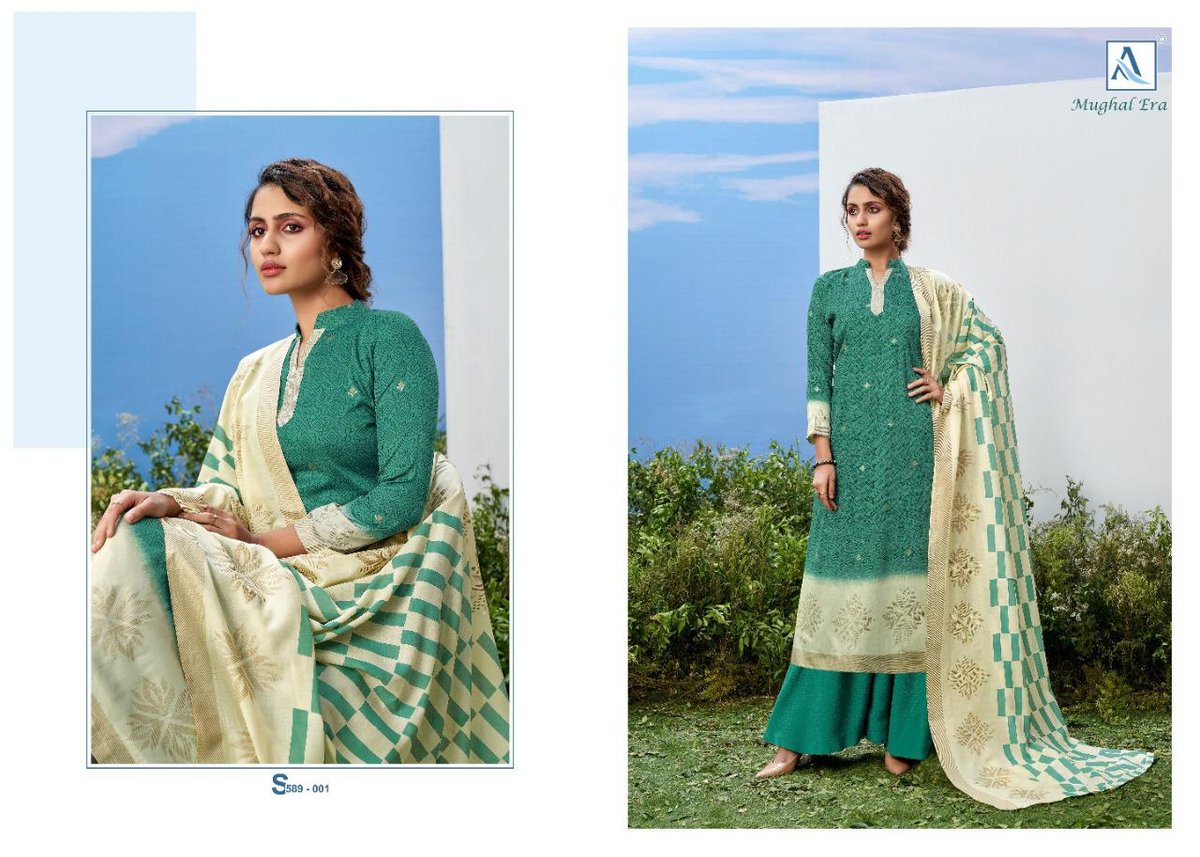 Alok Suits Mughal Era 589-001 to 589-010 Series 1