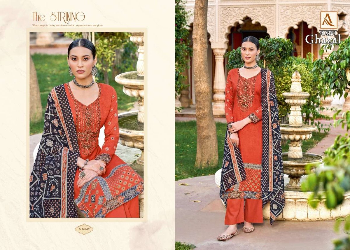 Alok Suit Ghazal 940-001 to 940-008 Series 1