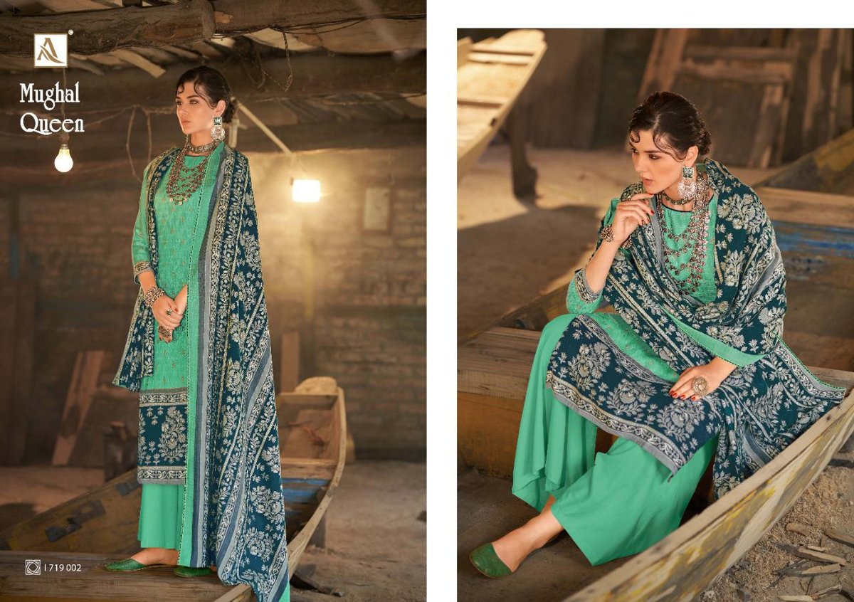 Alok Suits Mughal Queen 1719-001 to 1719-010 Series 2