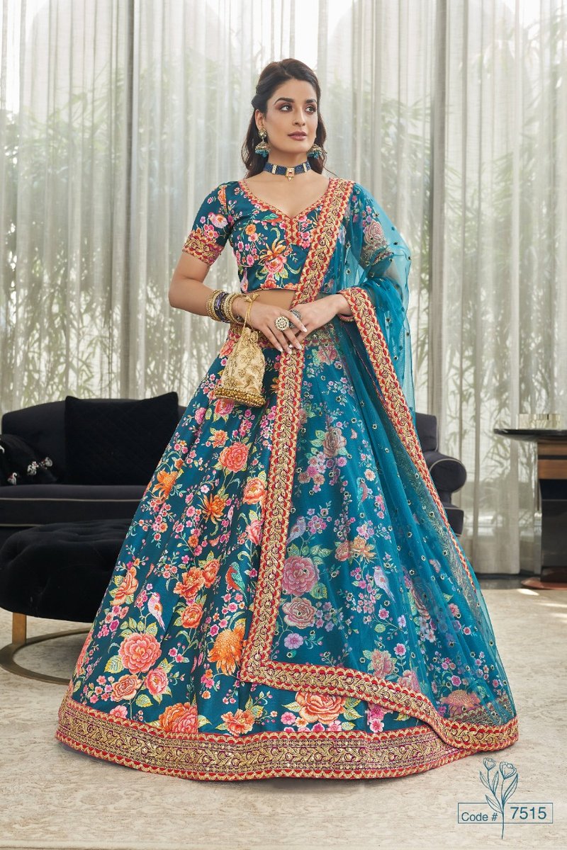 Zeel Clothing Carnations Vol-02 7512-7516 Series 4