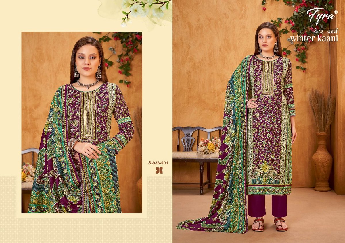Alok Suit Fyra Winter Kaani 938-001 to 938-010 Series 1
