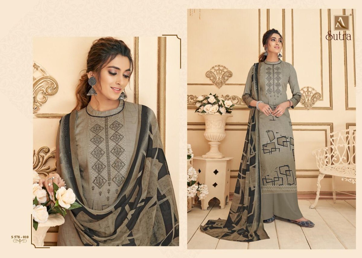 Alok Suits Sutra 578-001 to 578-010 Series 10