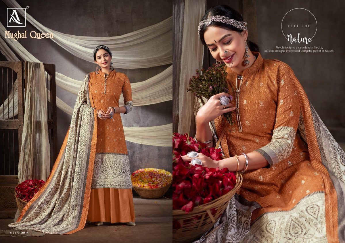 Alok Suits Mughal Queen 679-001-679-008 Series 5