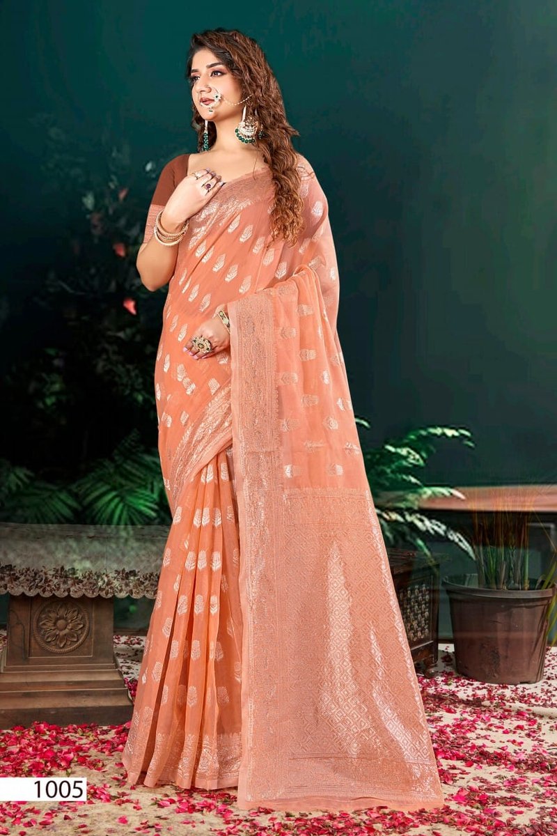 SAROJ SAREE PACIFIC COTTON VOL-3 1001 TO 1006 5