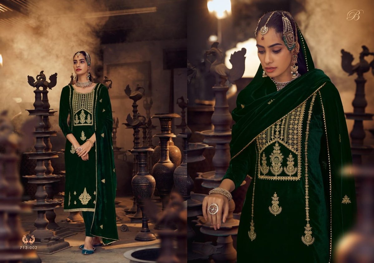 Belliza Designer Velvet Luxury 713-001 To 713-006 Series 2