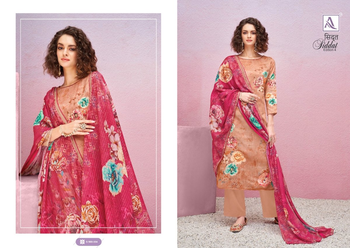 Alok Suit Siddat Edition Vol-4 989-001 to 989-008 Series 4