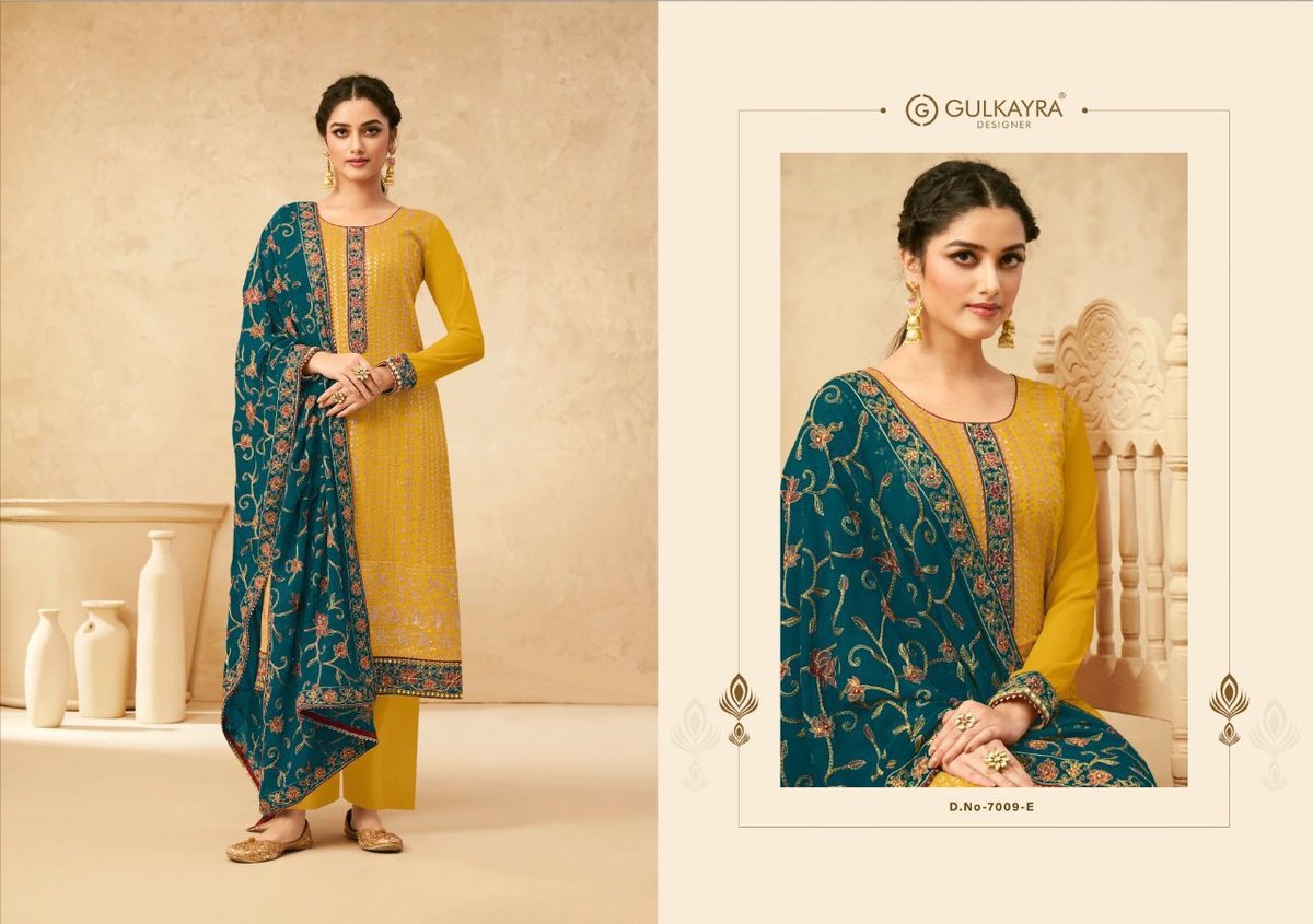Gulkayra Designer Sonam Gold 7009 Colors 5