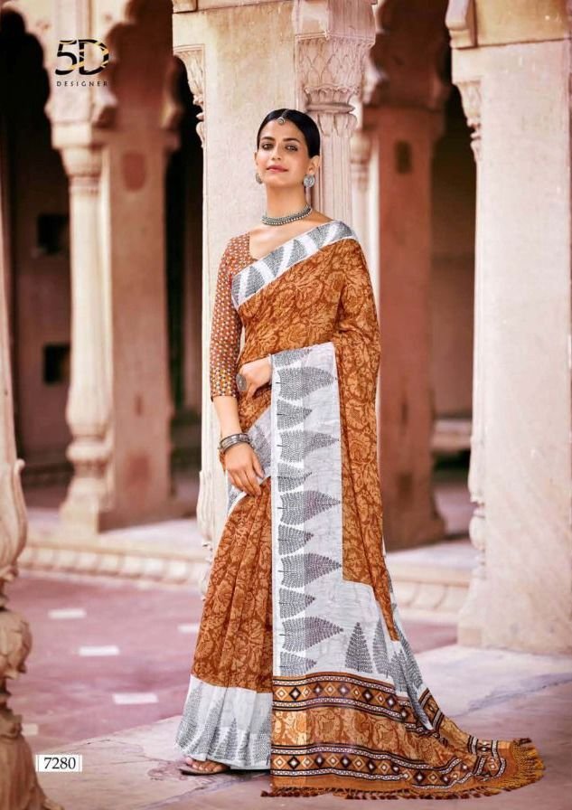 5D Designer Linen Silk Vol-9 7271-7280 Series 10
