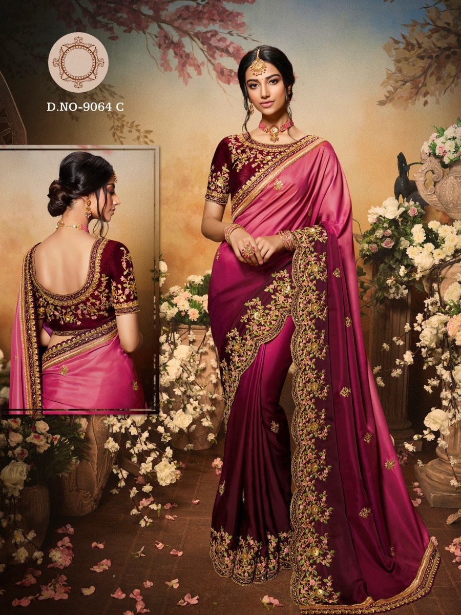 Bollywood Designer Saree 9064 Colors 3