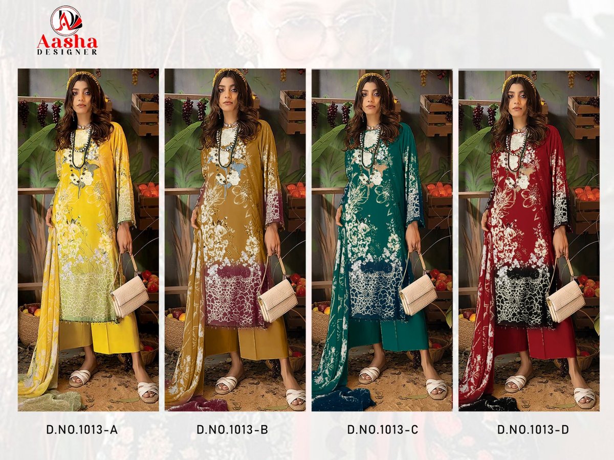 AASHA DESIGNER ADAN LIBAS 1013-A TO 1013-D 5