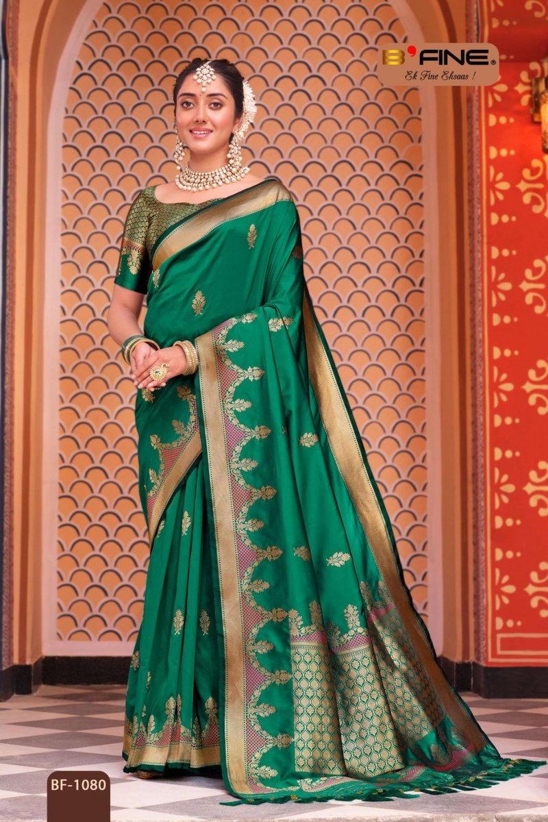 B Fine Saree Poornima 1077-1082 Series 4