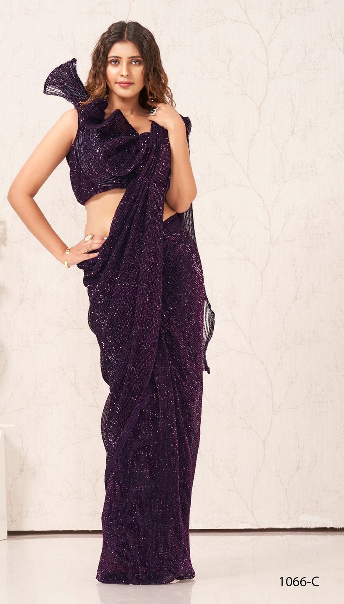 Aamoha Trendz Ready To Wear Designer Saree 1066 Colors 3