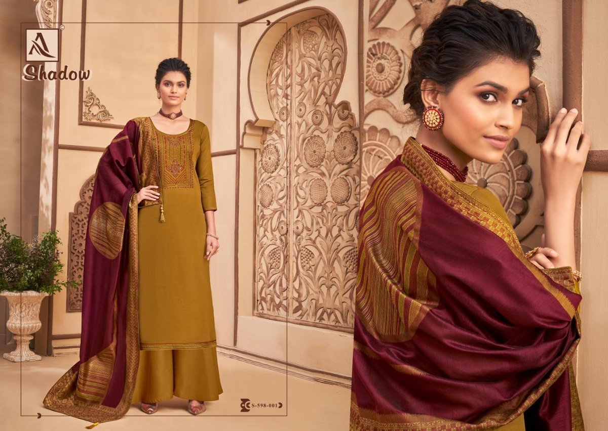Alok Suits Shadow 598-001 to 598-008 Series 1