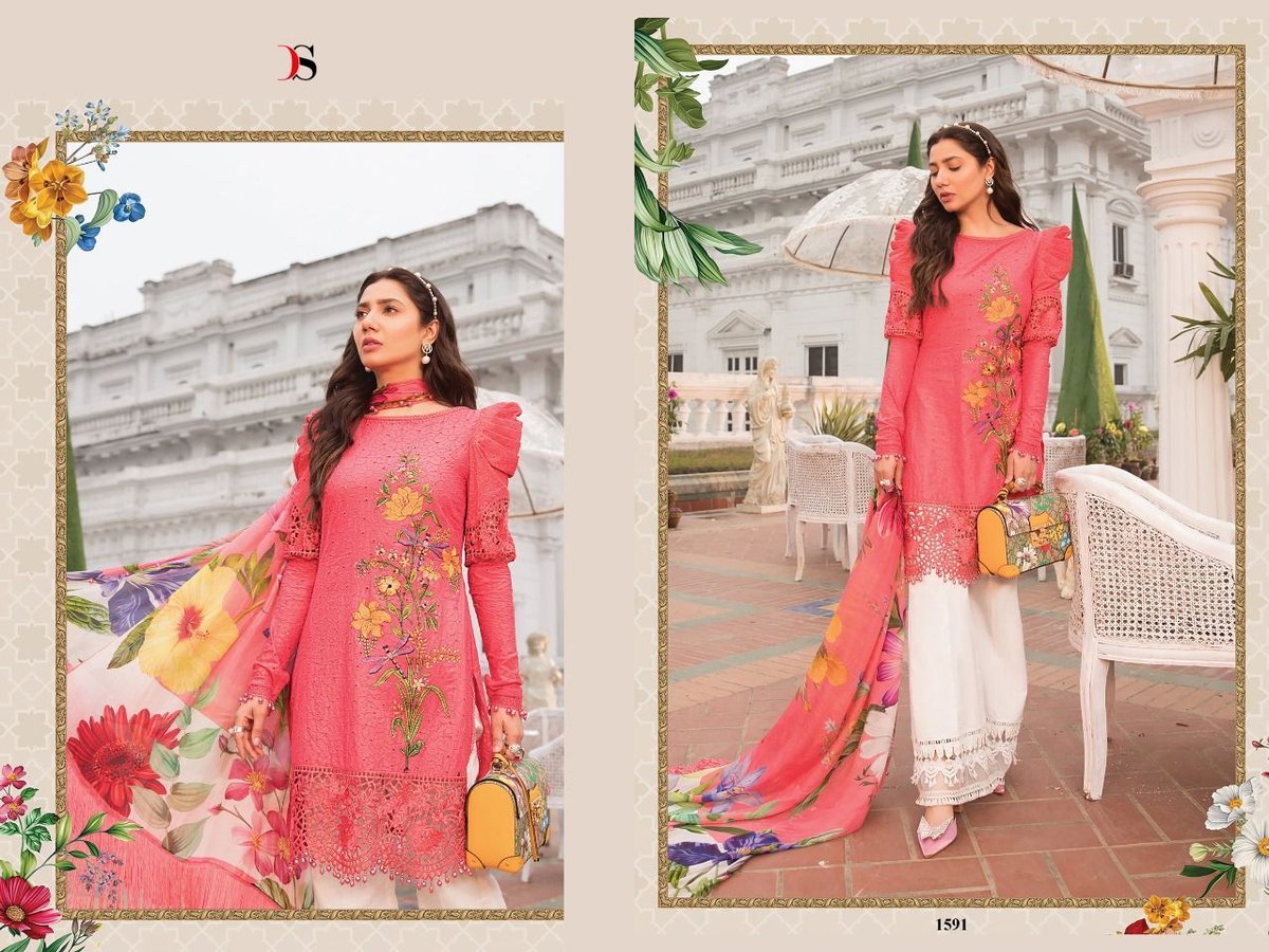 Deepsy Suits Maria B Lawn 22 Vol-3 1591-1596 Series 1