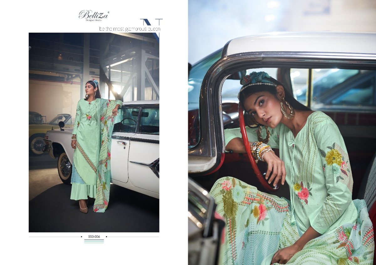 Belliza Designer Tahira 553-001 to 553-008 Series 6