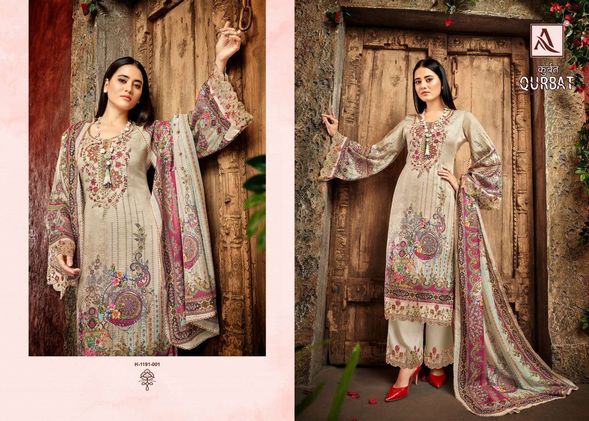 Alok Suit Qurbat Vol-8 1191-001 to 1191-008 Series 1