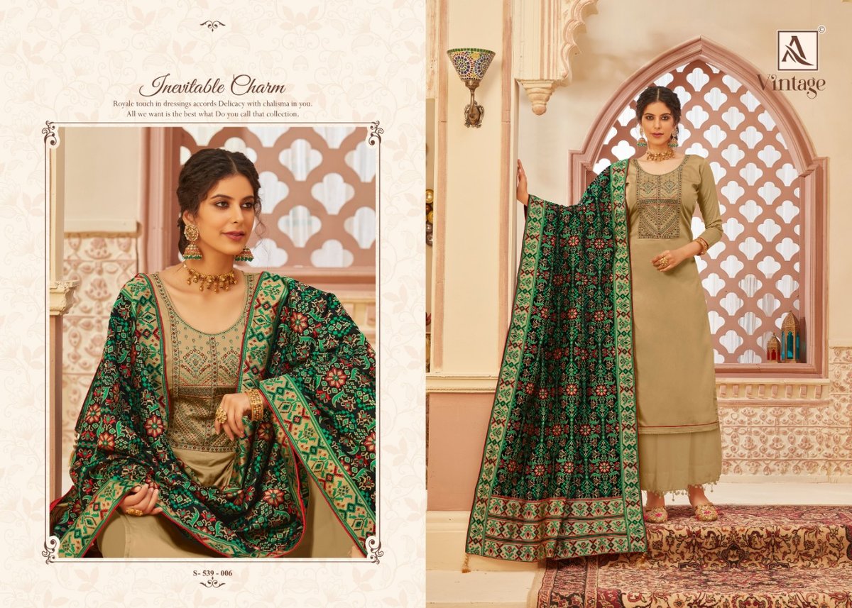 Alok Suits Vintege 539-001-539-008 Series 6