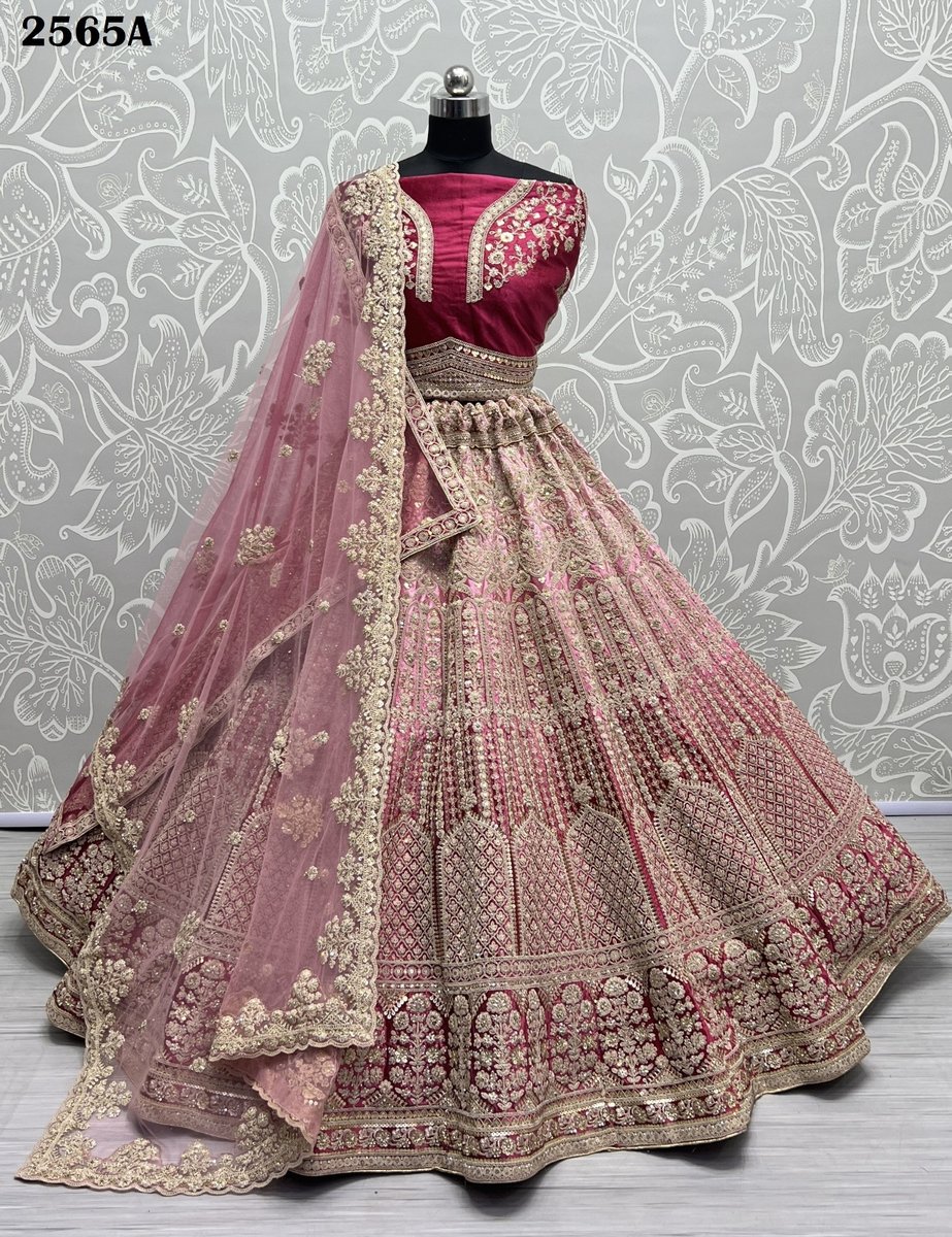 Anjani Art Bridal Lehenga Choli 2565 Colors 1
