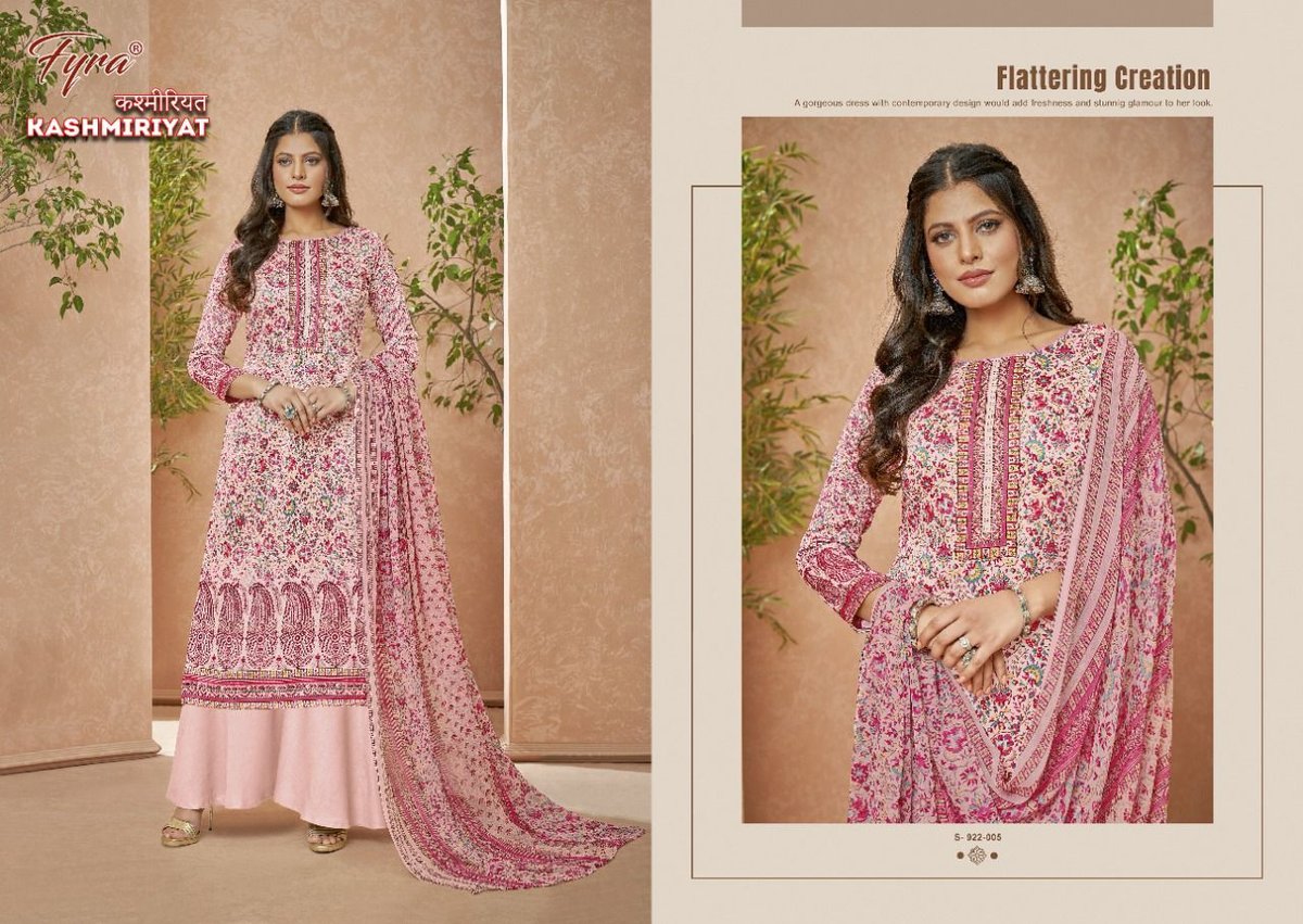 Alok Suit Fyra Kashmiriyat 922-001 to 922-010 Series 5