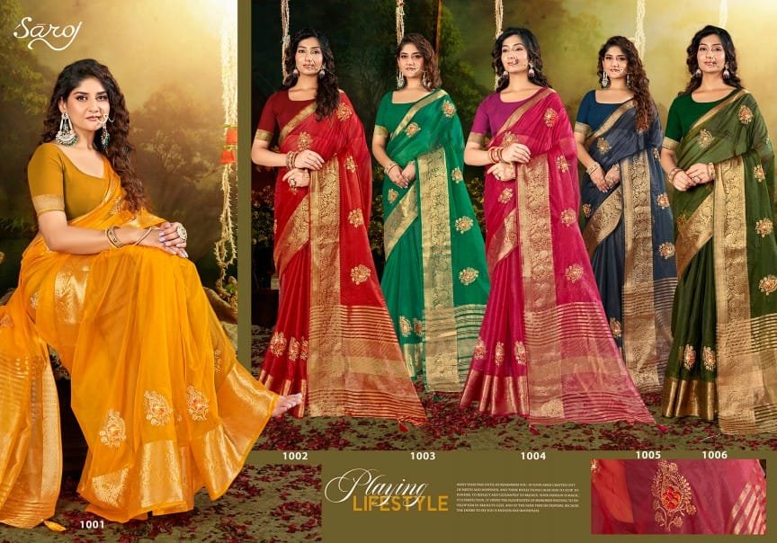 SAROJ SAREE LAILLA VOL-3 1001 TO 1006 7