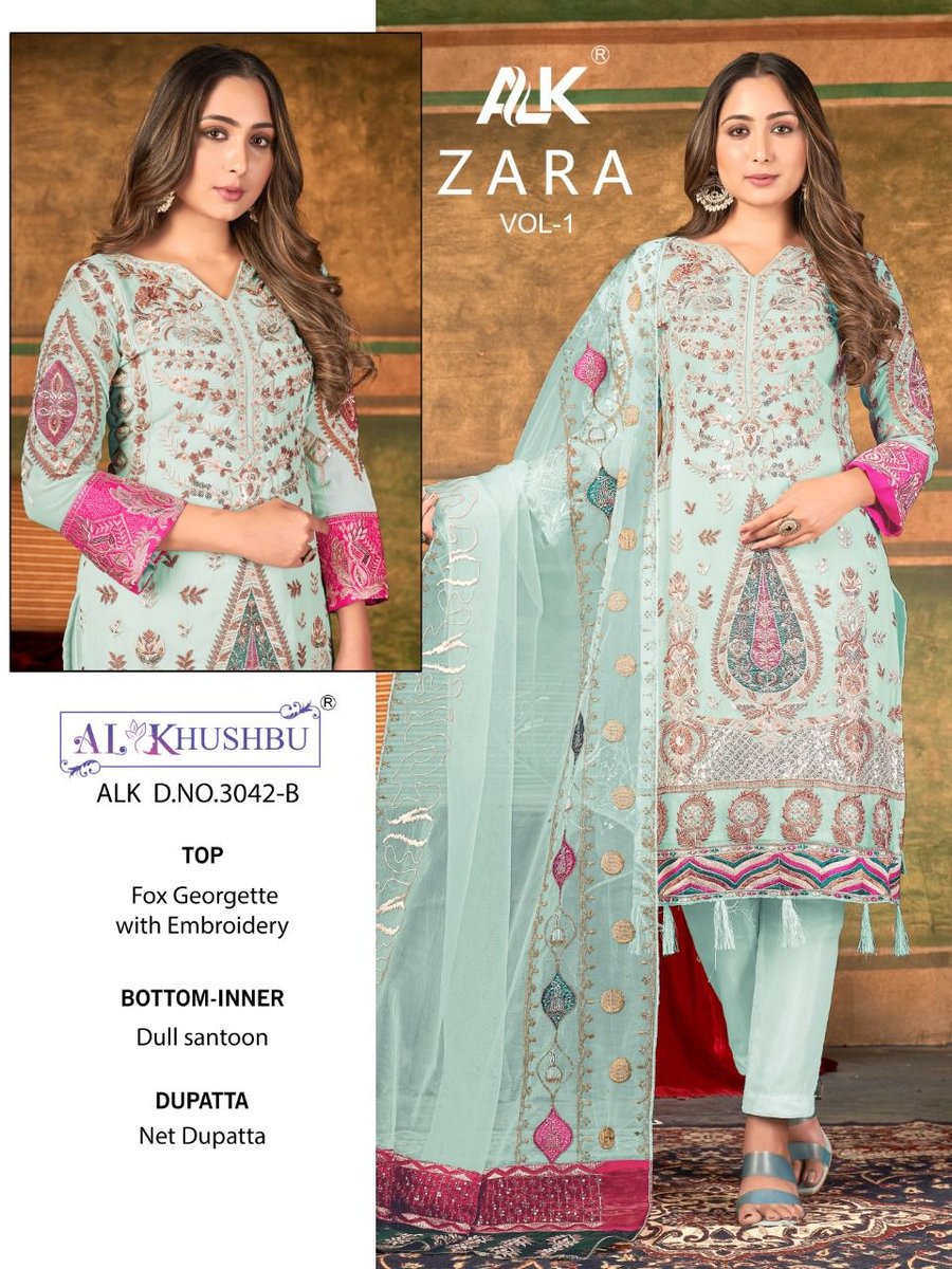 AL Khushbu Zara Vol-1 3042 Colors 2