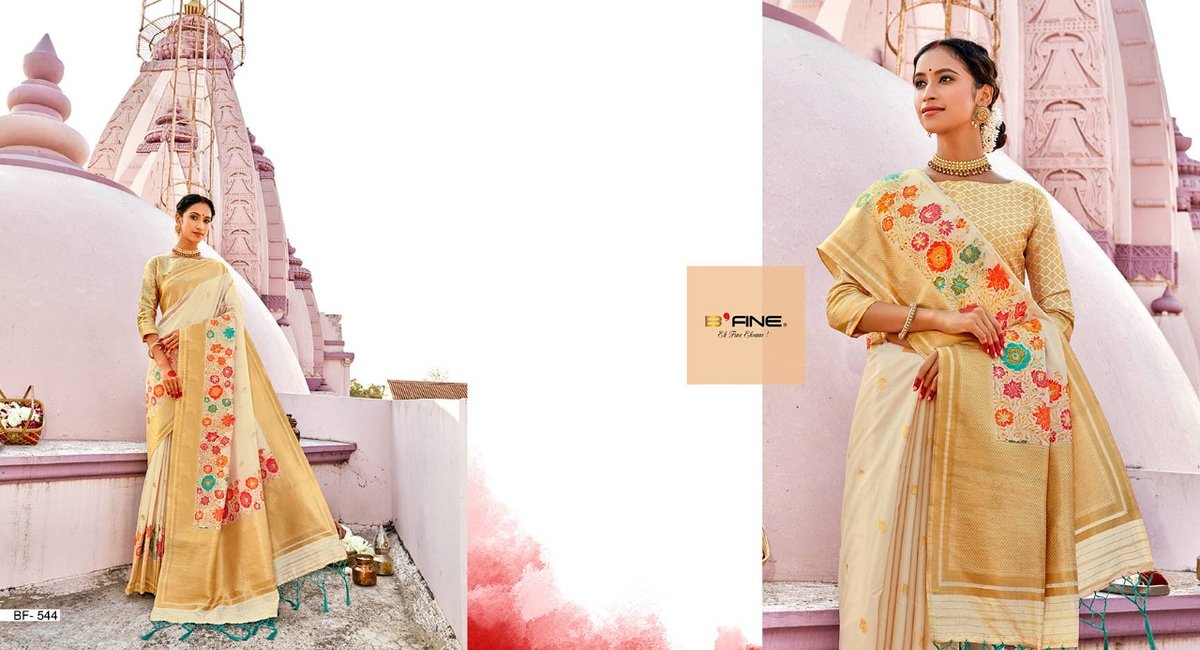 B Fine Saree Art Of Varanasi BF-536 to BF-547 Series 9