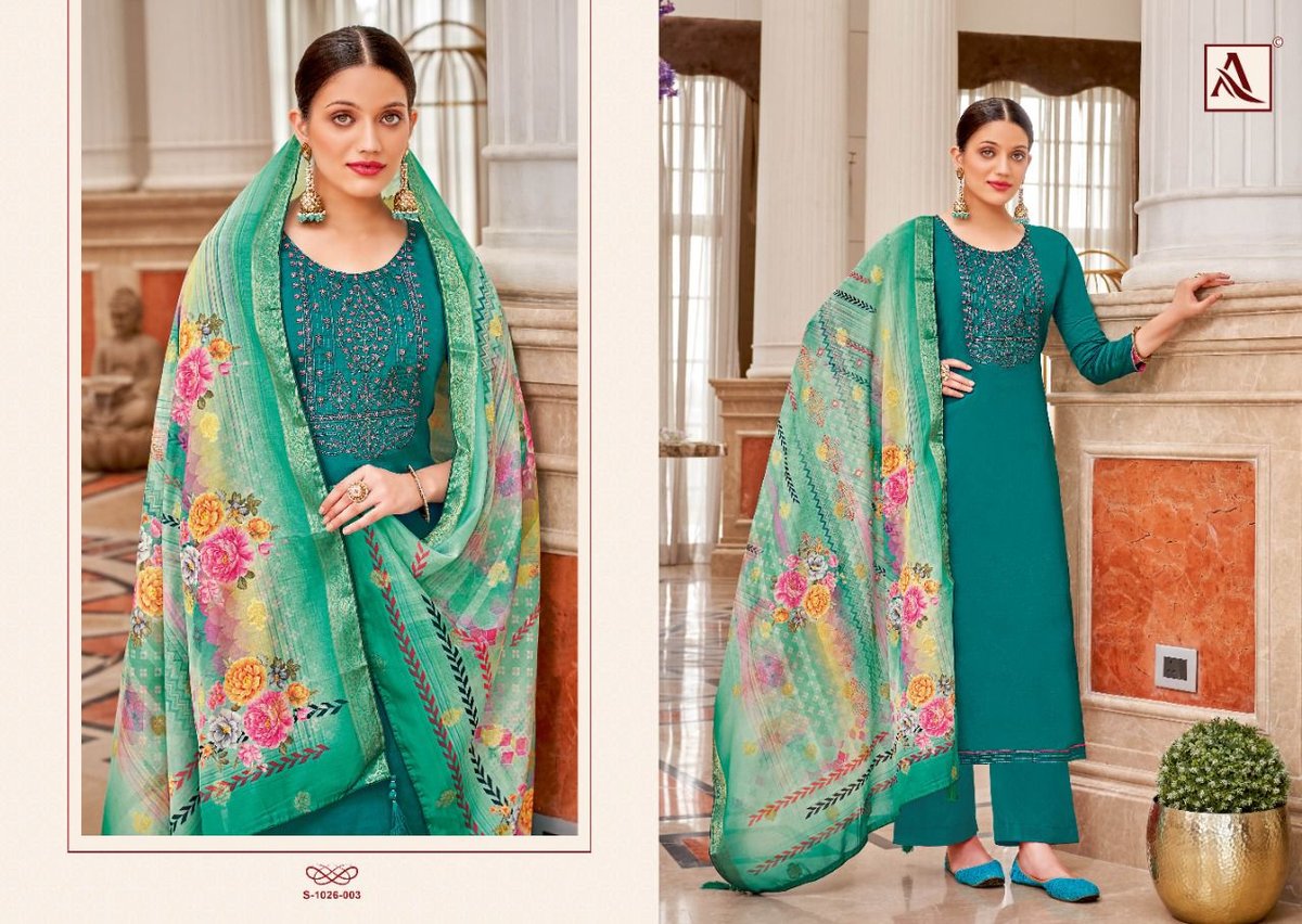 Alok Suit Festive Fusion Edition Vol-5 1026-001 to 1026-008 Series 3