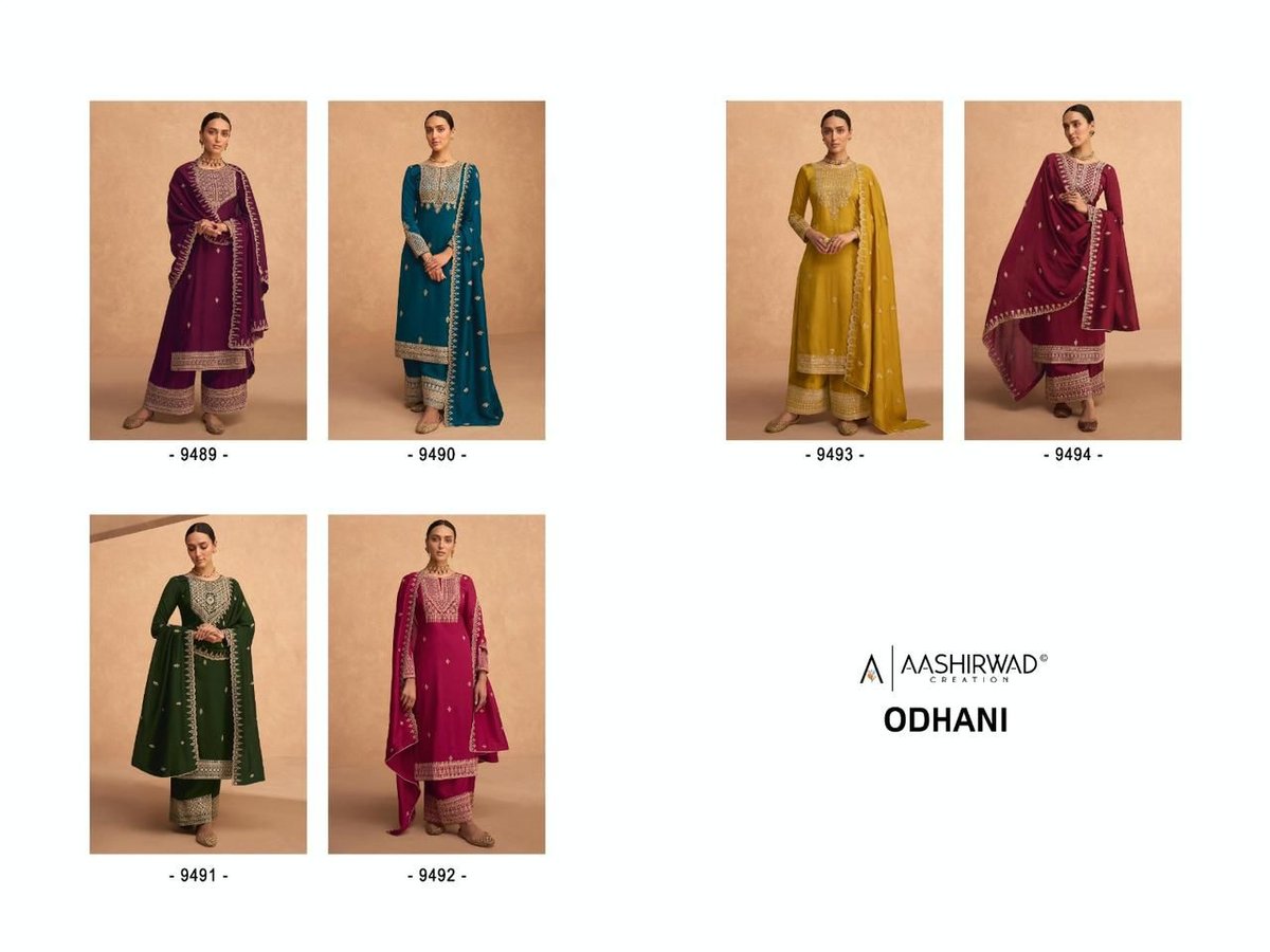 Aashirwad Creation Odhani 9489-9494 Series 7