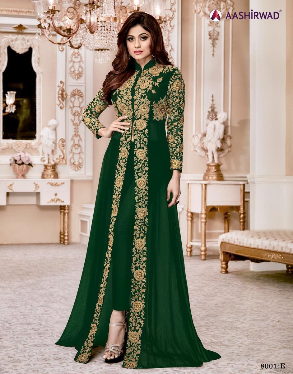Aashirwad Creation Shamita Gold 8001 New Colors 2