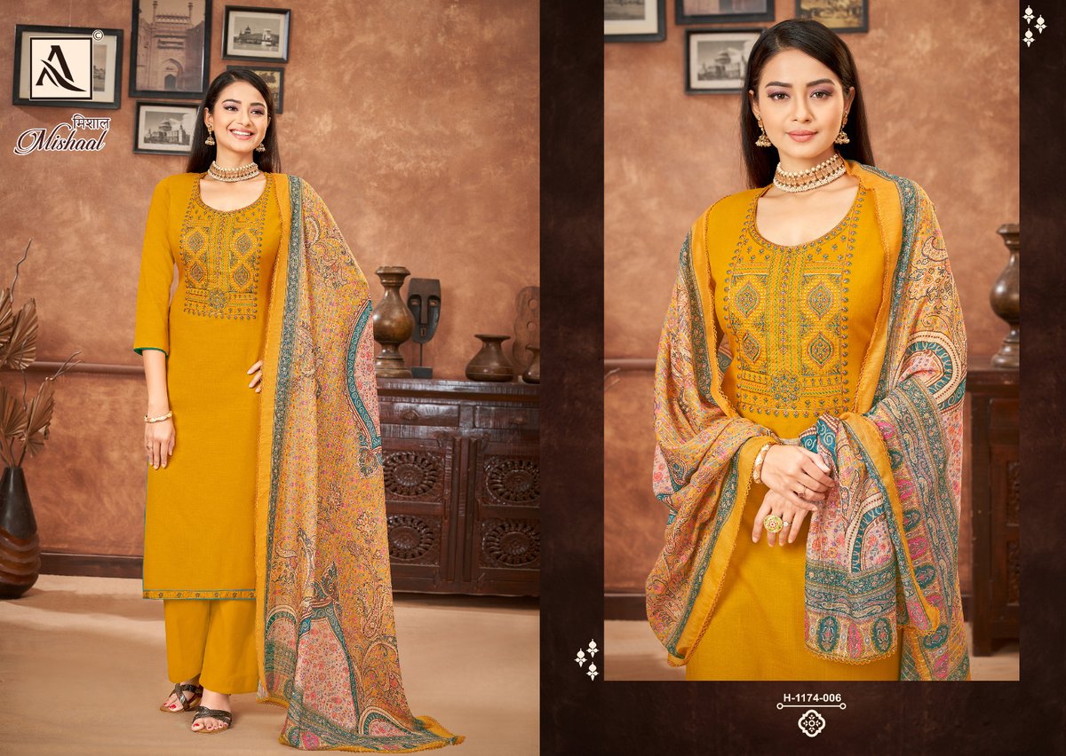 Alok Suit Mishaal 1174-001 to 1174-006 Series 6