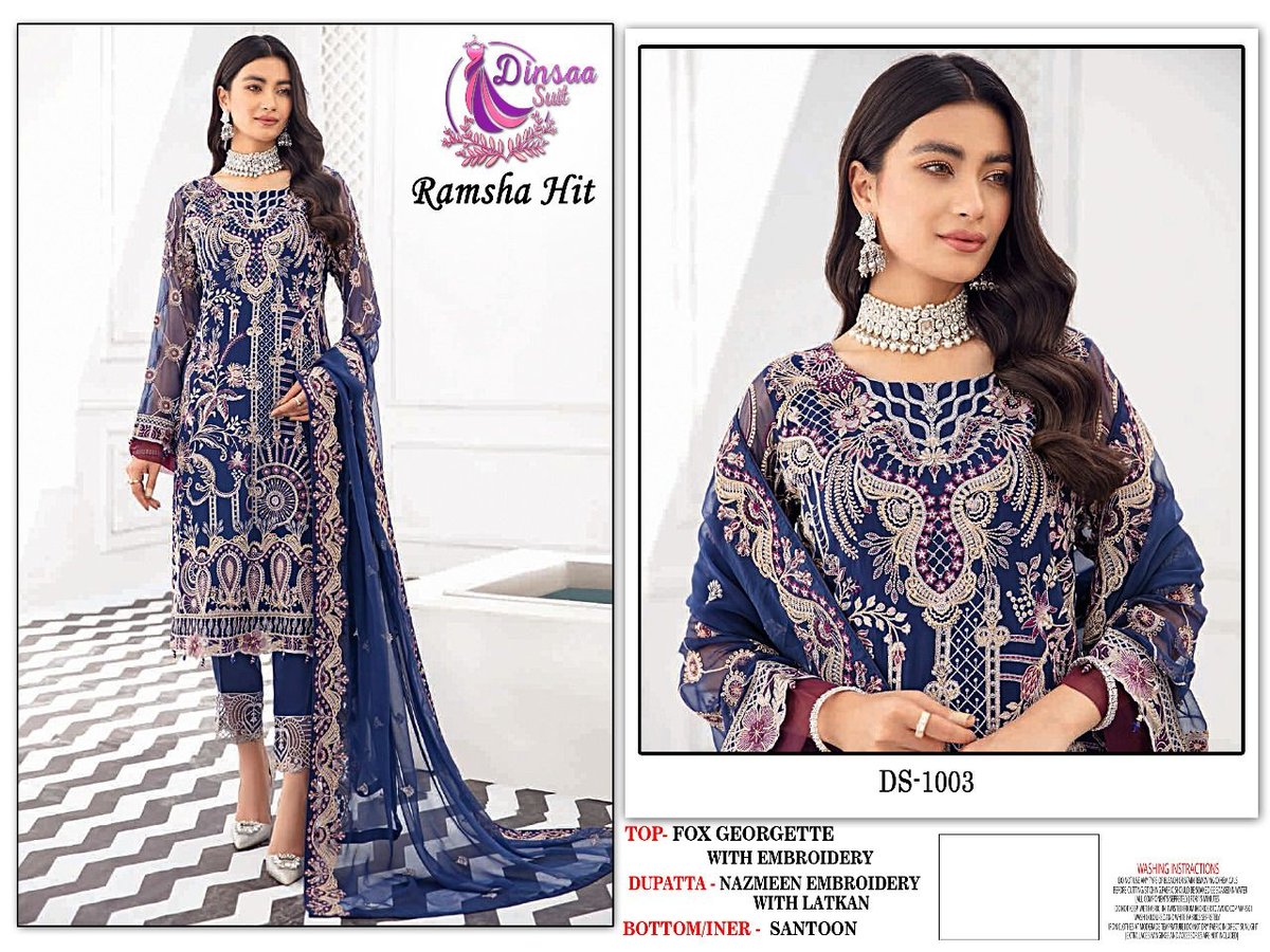 Dinsaa Suit Ramsha Hit DS-1001 to DS-1004 Series 3