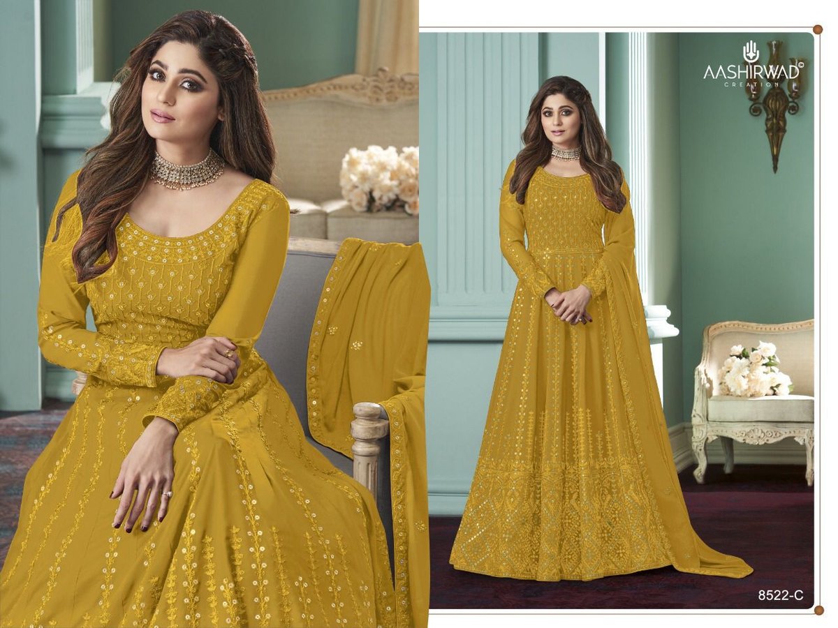 Aashirwad Creation Rose Premium 8522 Colors 5